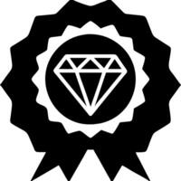 Diamond Award Badge for Achievement Certificates and Branding Design vector