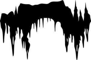 Dripping Black Goo Illustration for Creative Design Projects vector