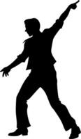 Dynamic Dancing Silhouette for Artistic and Creative Projects vector