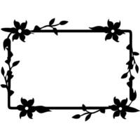 Elegant Floral Border Design for Invitations and Decorative Projects vector