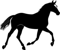 Elegant Horse Silhouette Illustration for Art Posters and Design Projects vector