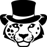 Elegant Leopard with Top Hat Art for Stylish Design Projects and Tattoos vector