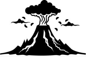 Exploding Volcano Eruption Illustration for Nature and Education Graphic Design vector