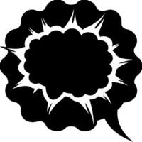 Explosive Speech Bubble Illustration for Comic Book and Design Projects vector