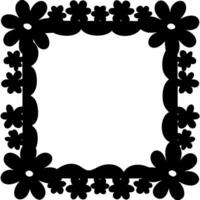 Floral Border Frame Illustration for Crafts and Design Projects vector