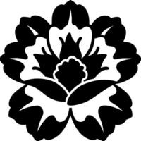 Floral Silhouette Art for Tattoos and Design Projects vector