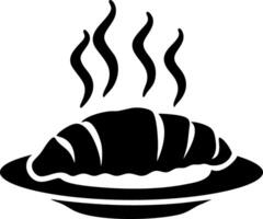 Freshly Baked Croissant Illustration for Bakery and Cafe Menus vector