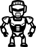 Futuristic Robot Illustration for Design Projects and Tech Themes vector