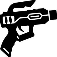 Futuristic Sci-Fi Laser Gun for Gaming and Graphic Design vector