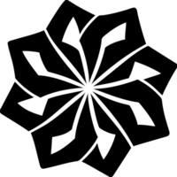 Geometric Black Star Pattern for Elegant Design Applications vector