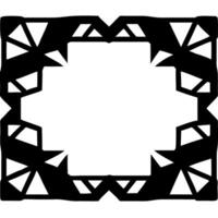 Geometric Abstract Frame Design for Art Projects and Digital Decor vector