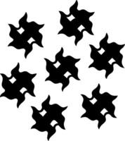 Geometric Abstract Black Star Pattern for Modern Design and Background Art vector
