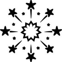 Geometric Star Floral Design for Craft and Decoration vector