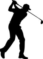 Golfer Silhouette Perfect for Sports Illustrations and Design Projects vector
