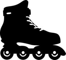 Inline Roller Skates Silhouette for Design and Illustration Use vector