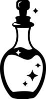 Magic Potion Bottle Illustration for Fantasy Design Projects vector