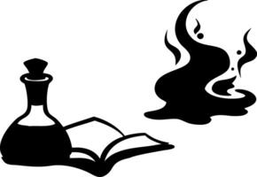 Magical Potion and Spellbook Illustration for Fantasy Concepts and Design Uses vector