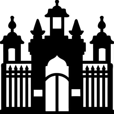 Majestic Castle Silhouette Design for Art and Decor