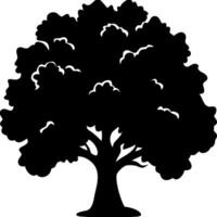 Majestic Tree Silhouette Art for Nature Illustrations and Design Projects vector