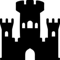 Medieval Castle Silhouette for Creative Design and Illustration Projects vector