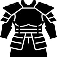 Medieval Knight Armor Silhouette Artistic for Design and Illustrations vector