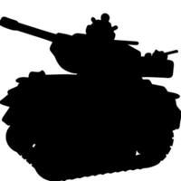 Military Tank Silhouette for Design Projects and Educational Materials vector