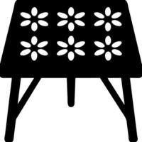 Minimalist Flower Pattern Table for Decorative Design Projects vector