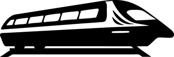 Modern High-Speed Train for Transportation Design Projects vector