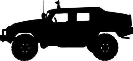 Offroad Vehicle Silhouette for Design Projects and Illustrations vector