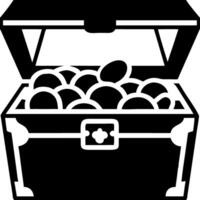 Open Treasure Chest with Gold Coins Illustration for Games and Design Projects vector