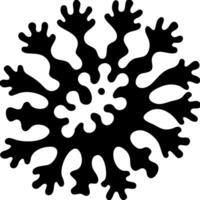 Organic Abstract Black Fractal Pattern for Art and Design vector