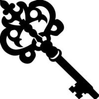 Ornate Vintage Skeleton Key Illustration for Design and Decoration vector
