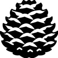 Pine Cone Silhouette Art for Nature Illustrations and Crafts vector