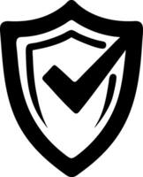Secure Shield Checkmark for Security and Protection Illustrations vector