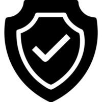 Security Shield with Checkmark for Authentication and Protection vector