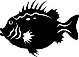 Silhouette Fish Design for Nautical Art and Craft Projects vector
