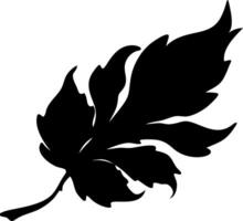 Silhouette Leaf Illustration for Design and Art Projects vector