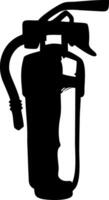 Silhouette of Fire Extinguisher Design for Safety Illustrations and Educational Use vector