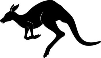 Silhouette of Kangaroo Jumping Illustration for Design and Art Projects vector