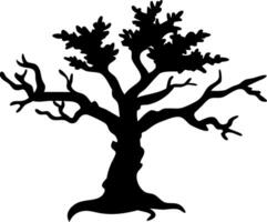 Silhouette of Leafless Tree for Design and Decoration Projects vector