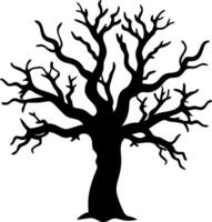 Silhouette of Leafless Tree Branches for Art Illustration and Design Projects vector