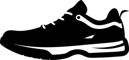 Silhouette of Athletic Running Shoe for Design and Branding Projects vector