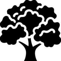 Silhouette Tree for Design Projects and Nature Illustrations vector