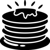 Stack of Pancakes with Syrup Illustration for Cafes and Recipe Books vector