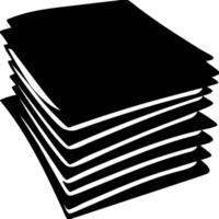 Stacked Document Sheets Illustration for Office Stationery Design and Print Templates vector
