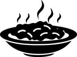 Steaming Hot Bowl of Delicious Noodles Illustration for Culinary Design Projects vector