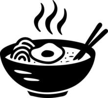 Steaming Ramen Bowl Illustration for Menus and Design vector