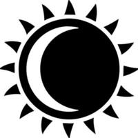 Sun and Moon Celestial Symbol for Tattoos and Spiritual Artwork Design vector