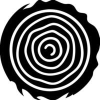Tree Ring Illustration for Nature Design and Educational Use vector