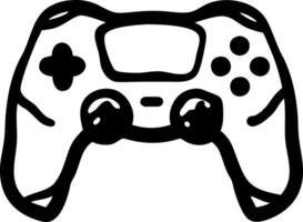 Illustration Game Controller Outline for Graphics and Design Projects vector